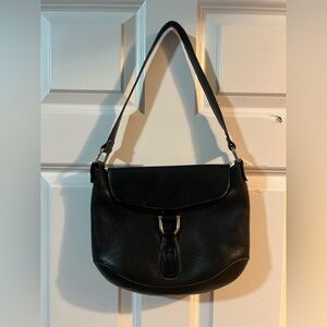 Chic Black Leather Shoulder Bag